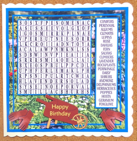 WORDSEARCH IN THE GARDEN by Linda Short