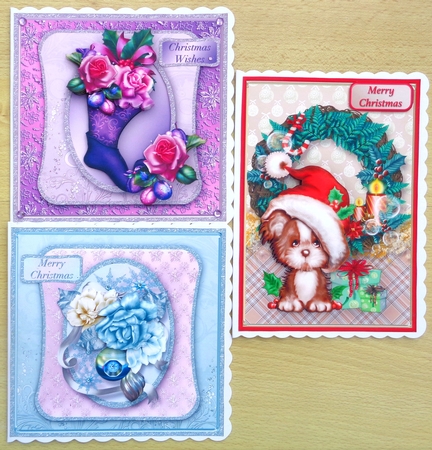 Christmas Decoupage Cards Bumper Kit by Linda Short