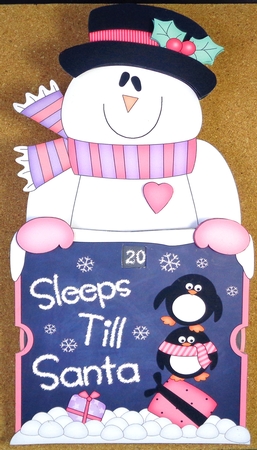On the Shelf Sleeps Till Santa Card Kit - Christmas Snowman Rio by Linda Short