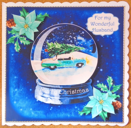 Watercolour Snowglobe - Car by Linda Short