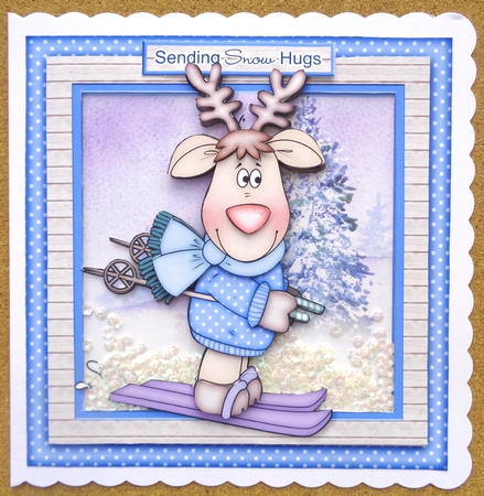 Skiing Jingles Reindeer Mini Kit by Linda Short