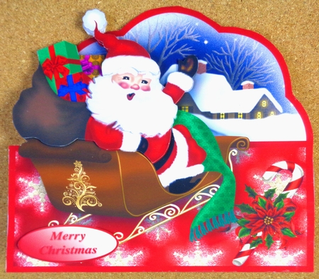 Santas Deliveries - Over the Edge Card Mini Kit by Linda Short