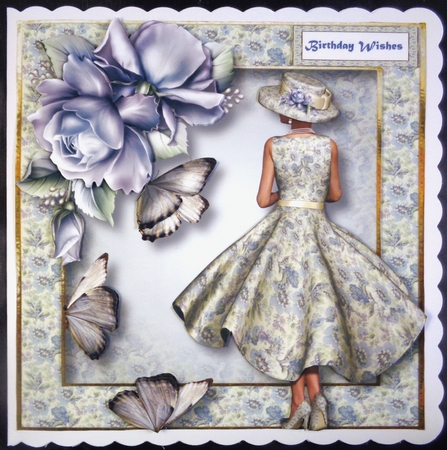 Subtle Elegance - Flutters & Roses by Linda Short
