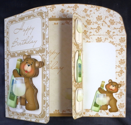 Birthday Tipple Asymmetric Card Kit by Linda Short