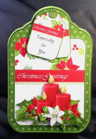 Candles Tag Shaped Card Kit by Linda Short