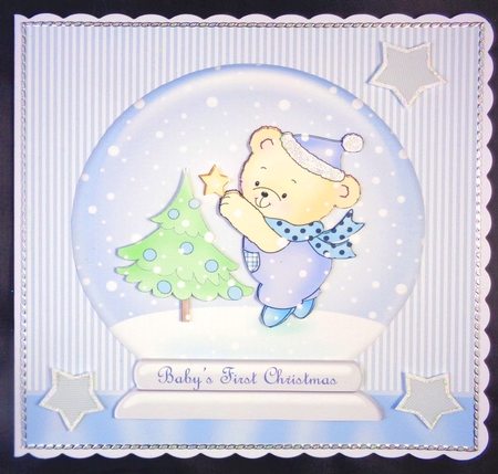 Baby Blue Background Paper  by Linda Short