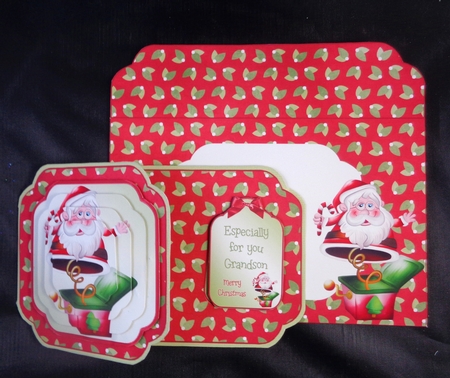 Santa Jack in a Box Card Kit by Linda Short
