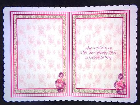 Music Vintage Flowers Insert by Linda Short