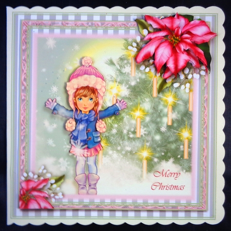 Its Christmas!!! Card Front Kit 8x8 by Linda Short