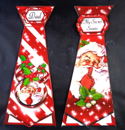 Novelty Christmas Tie - Santa by Linda Short