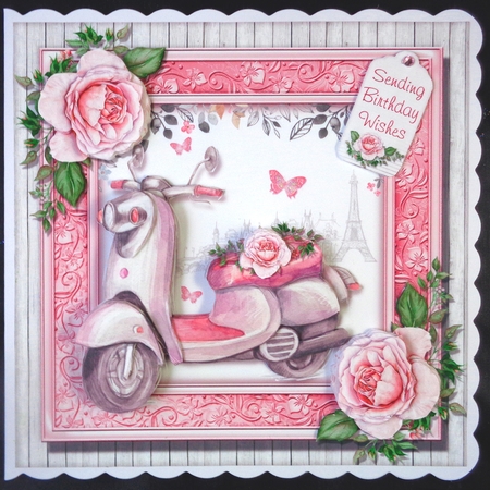 The Pink Rose Scooter by Linda Short