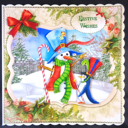 Vintage Snowman & Penguin Fun Mini Kit  by Linda Short