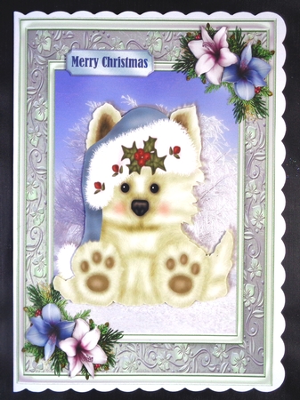 9 A5s Festive Blue Designs by Linda Short