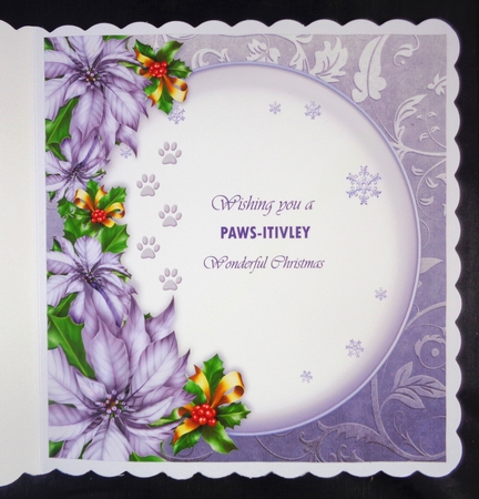 Santa Paws Blank Insert by Linda Short