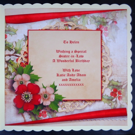 Vintage Christmas Card Kit Red 1028 by Linda Short