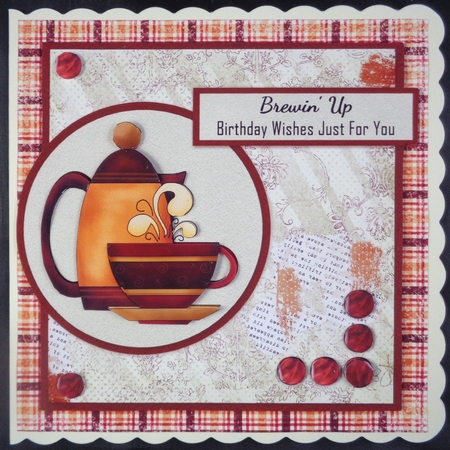 Brewin Up Birthday Get Well Wishes Coffee Theme by Linda Short