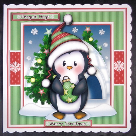 Penguin with Christmas Bauble Mini Kit by Linda Short