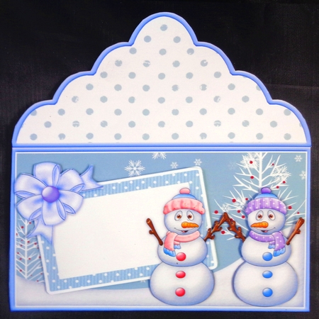 Christmas Money Wallet Gift Voucher Envelope HANDS UP IF YOU LOVE CHRISTMAS by Linda Short