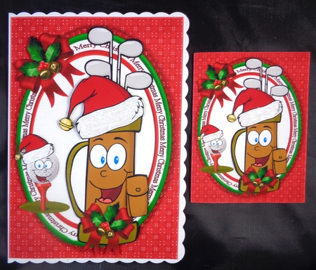 Christmas golf mini kit by Linda Short