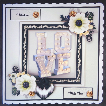 Love In Lights Card Front Kit by Linda Short