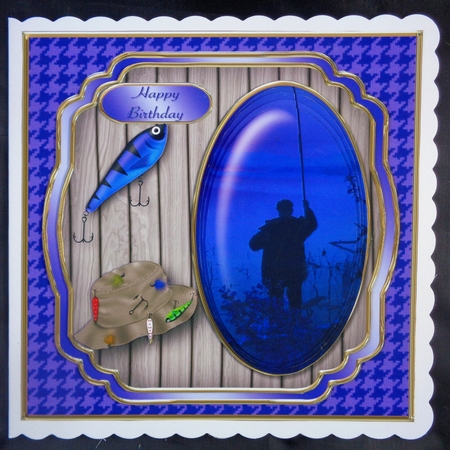 Night Fishing - Multi-layered Card Mini Kit by Linda Short