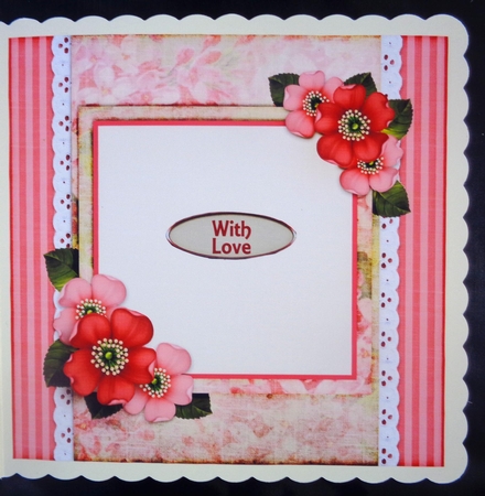 Vintage Stripes and Flowers Card Kit 1068 by Linda Short