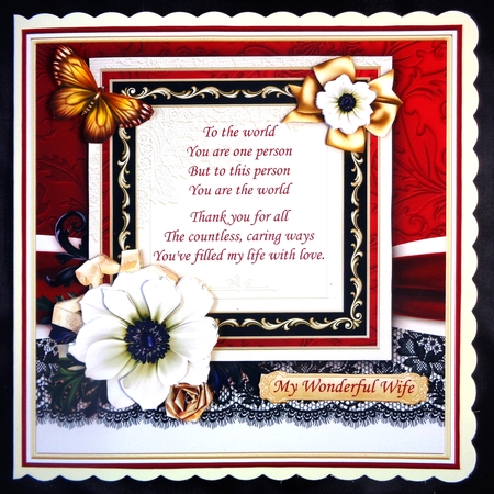YOU ARE THE WORLD Verse 7.7 Romantic Decoupage & Insert Mini Kit by Linda Short