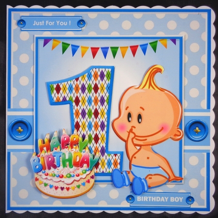 Boy First Birthday by Linda Short