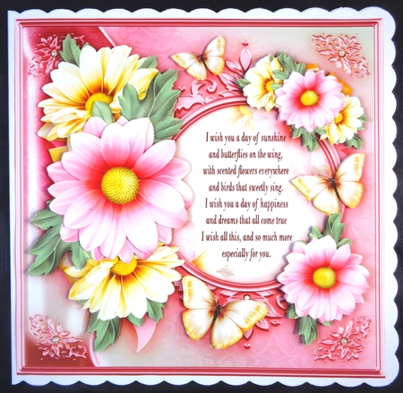 Pastel Spring Bouquet Card Mini Kit by Linda Short