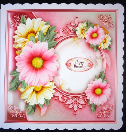 Pastel Spring Bouquet Card Mini Kit by Linda Short