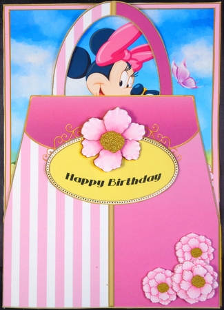 Happy Spring Handbag Card by Linda Short