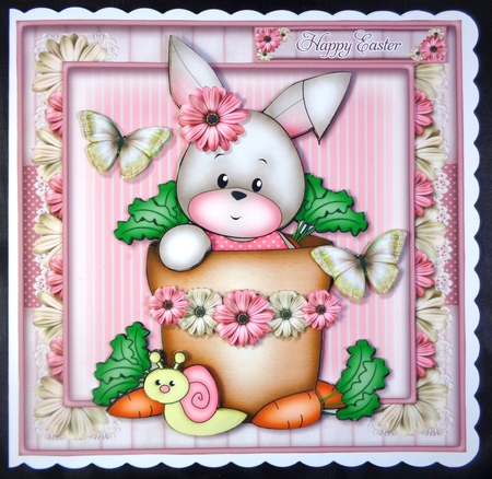 Bunny in Plant Pot Mini Kit by Linda Short