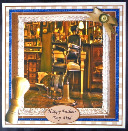 FATHERS DAY BARBERS CHAIR by Linda Short