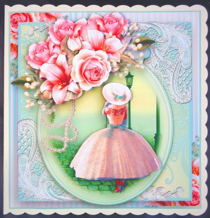 The Cobbled Street card Front Kit by Linda Short
