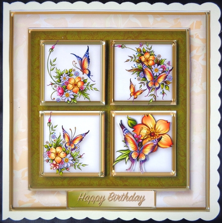 Meadow Flowers - Square Layers Card Mini Kit by Linda Short