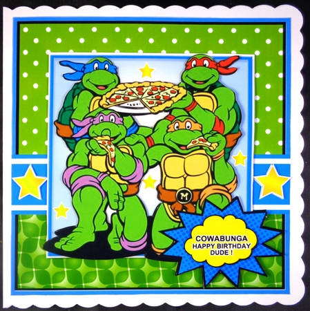 Cowabunga Happy Birthday Dude 2 by Linda Short