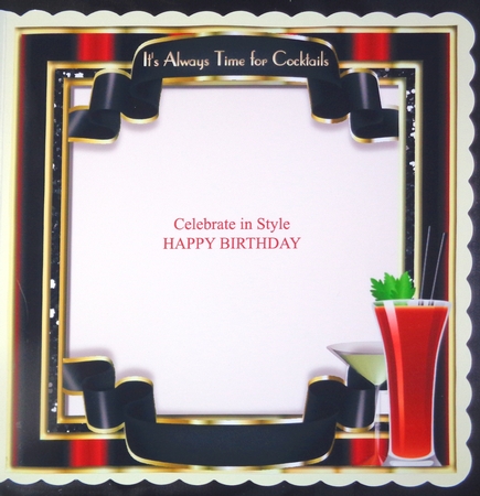 Its Always Time for COCKTAILS ... Cocktail Hour - Insert by Linda Short