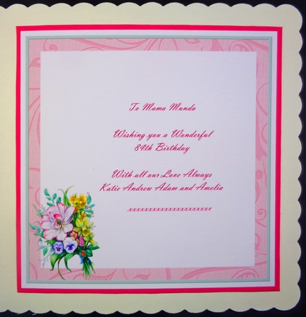 SPRING BOUQUET 7.8 Decoupage & Insert Mini Kit by Linda Short