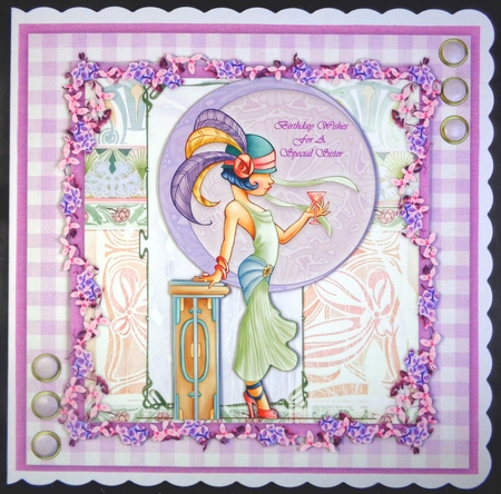 Beautiful Chic Art Deko Lady by Linda Short