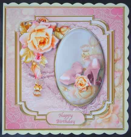 My Pink Shoes - Layered Card Mini Kit by Linda Short