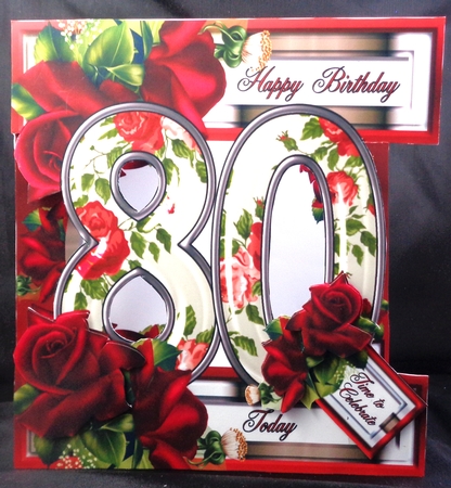 Special Ages Floral - 80 Today by Linda Short