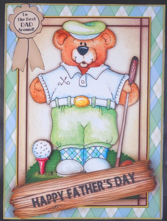 Papa Bears 6x8 Full Card Mini Kit  3 by Linda Short