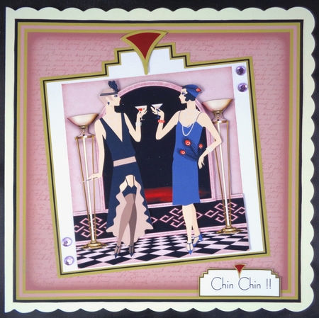 Art Deco Shaped Card by Linda Short