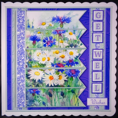 MEADOW FLORALS 7.5 Alphabet and Age Quick Card Kit Create Any Name by Linda Short
