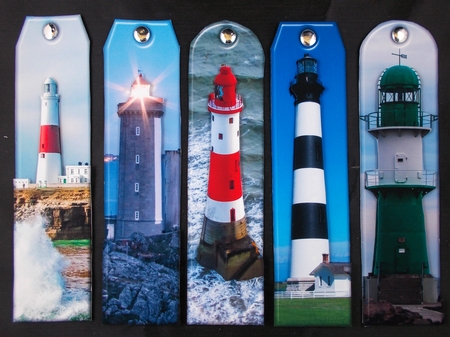  JJ ASSORTED BOOKMARKS LIGHTHOUSES by Linda Short