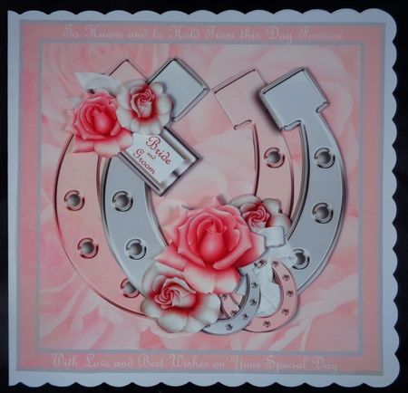 The Wedding Keepsake - Horseshoes - Pink & Silver by Linda Short