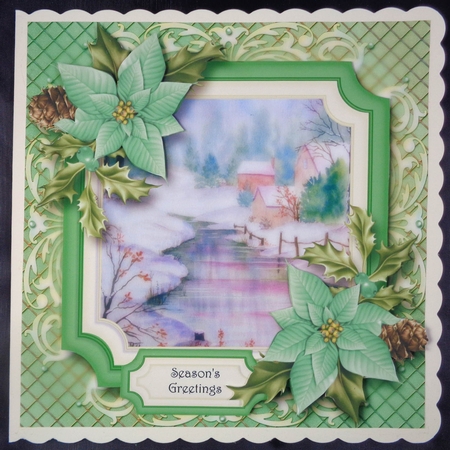 Scenic Christmas - The Frozen Stream by Linda Short