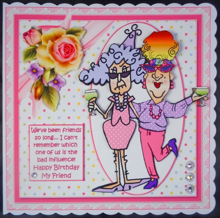 8x8 Stella and Edna friends for so long mini kit by Linda Short