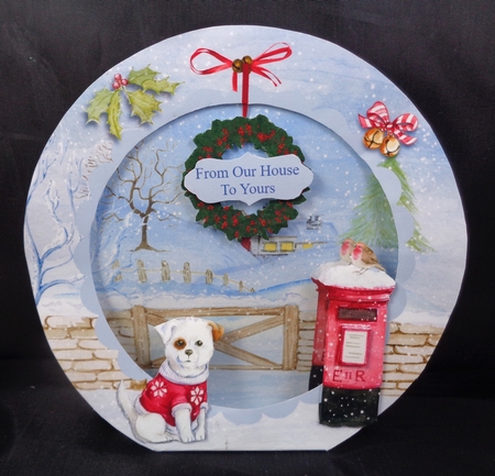 Christmas Tent Card 1 With Instructions by Linda Short