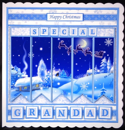 WINTER WONDERLAND Christmas 7.5 Quick Card Kit Create Any Name Alphabet in 2 sizes by Linda Short